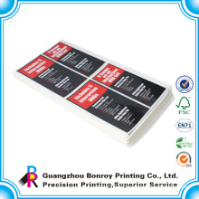 Cheap offset printing custom company logo design sticker paper